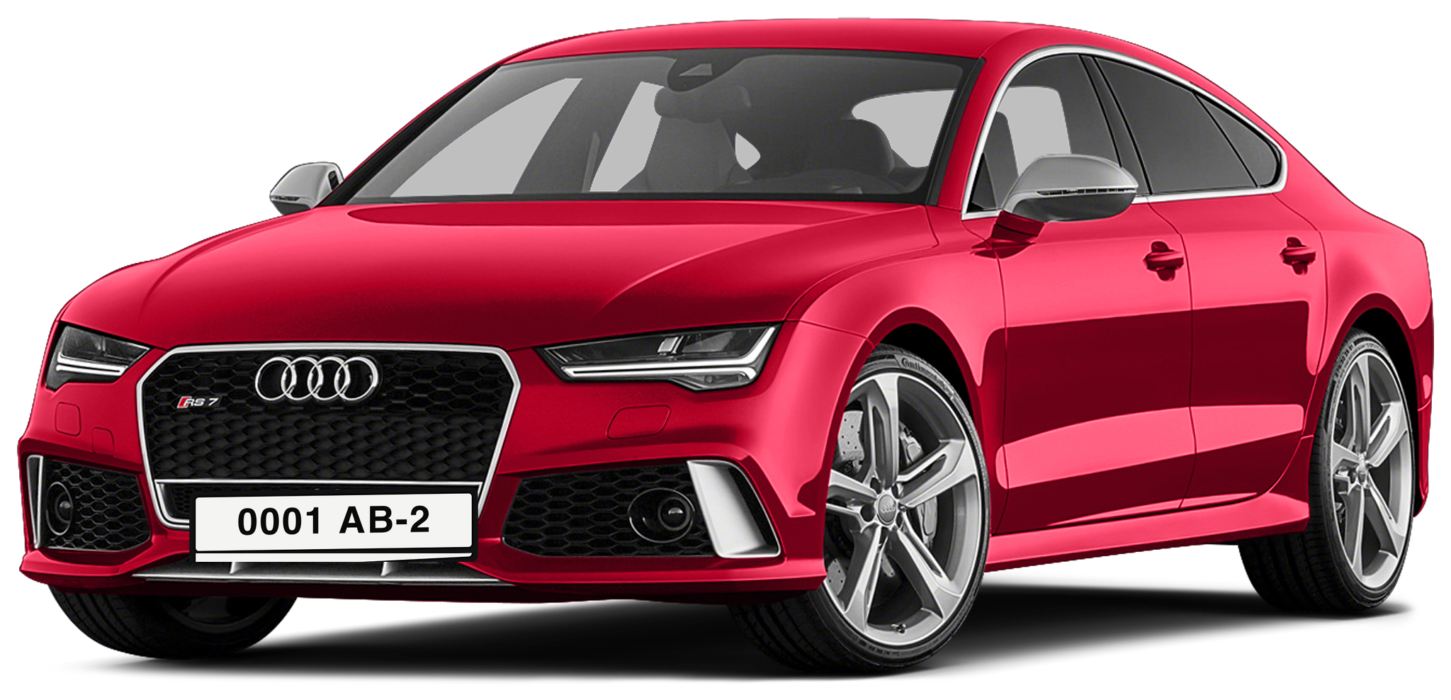 Красная Audi с номером 0001 АВ-2 — автоподбор Витебск